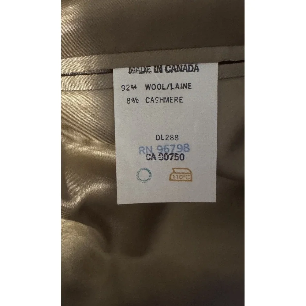 Alan Flusser 42L Brown  Plaid Wool Cashmere  Mens Blazer‎ Sport Coat Jacket Saks